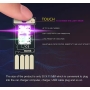 چراغ RGB USB دکوراتیو لمسی خودرو دارای افکت نوری حساس به صدا