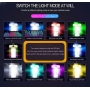چراغ RGB USB دکوراتیو لمسی خودرو دارای افکت نوری حساس به صدا