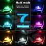 چراغ RGB USB دکوراتیو لمسی خودرو دارای افکت نوری حساس به صدا