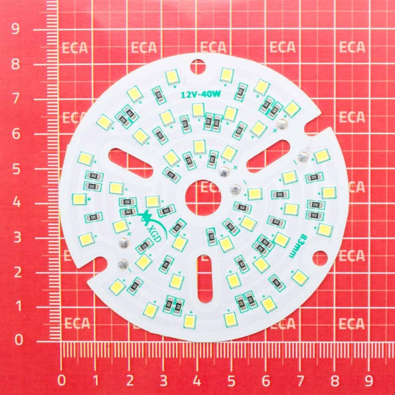 LED DOB سفید مهتابی12VDC 40W گرد قطر 83mm مارک XGD