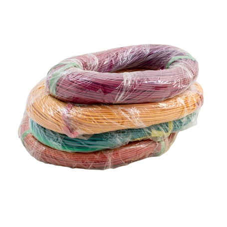 سیم افشان سایز 1x0.25 پرتی رنگ حلقه 80 متری