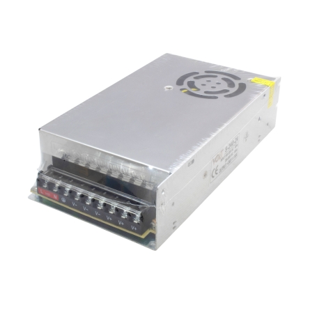تغذیه سوئیچینگ فلزی 24 ولت 10 آمپر 24v-10A فن دار مارک VOLT