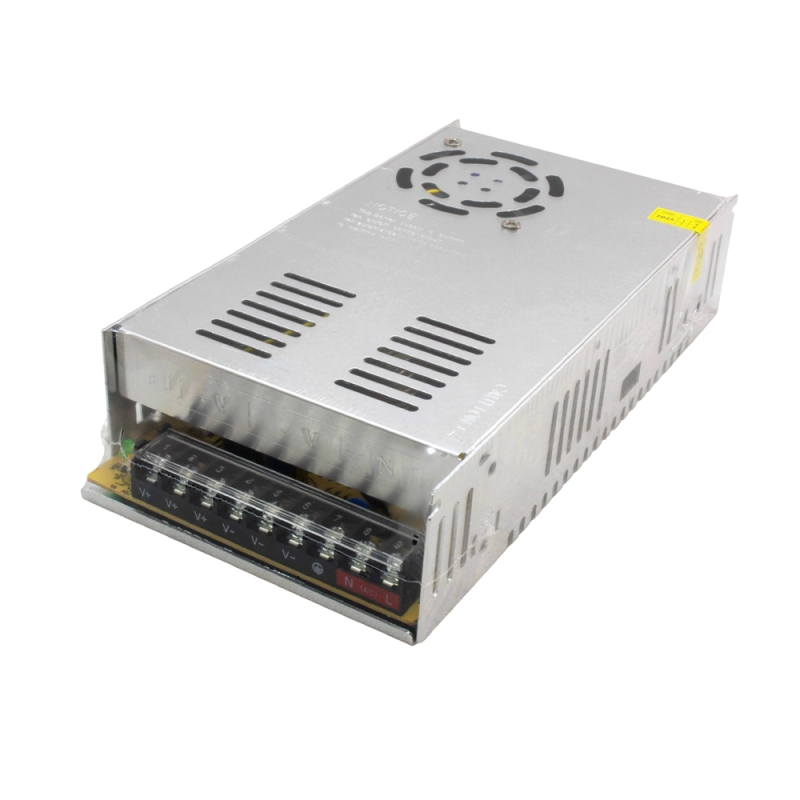 تغذیه سوئیچینگ فلزی 24 ولت 15 آمپر 24v-15A فن دار مارک VOLT