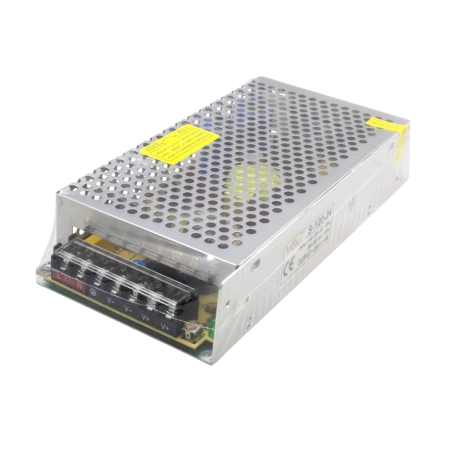 تغذیه سوئیچینگ فلزی 24 ولت 5 آمپر 24v-5A مارک VOLT