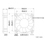 فن 12V-0.2A سایز 5X5X2cm مدل HA5020H12F-Z مارک Ong Hua