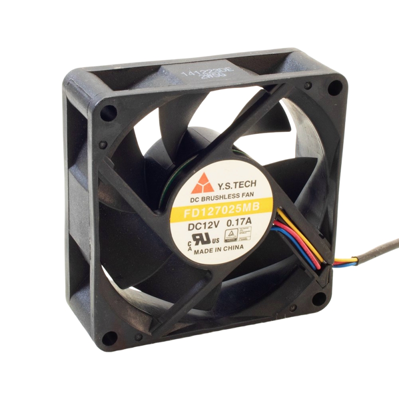 فن 12V-0.17A سایز 7X7X2.5cm مدل FD127025MB مارک Y.S.TECH