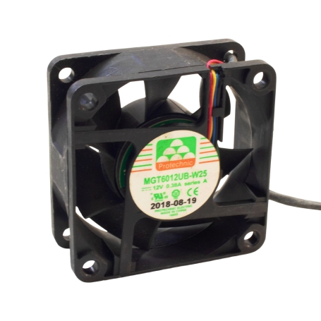 فن 12V-0.38A سایز 6X6X2.5cm مدل MGT6012UB-W25 مارک Protechnic