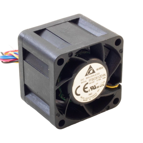 جت فن 12V-0.75A سایز 3.6X3.6X2.8cm  چهار سیمه مدل FFB03612EHN مارک DELTA
