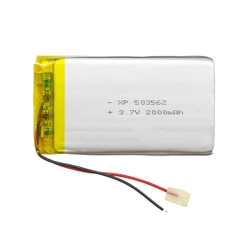 باتری لیتیوم پلیمر 3.7v ظرفیت 2000mAh کد 503562