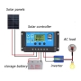 کنترلر دیجیتال شارژ خورشیدی 24-12 ولت 10 آمپر دارای LCD مدل Solar-Pro