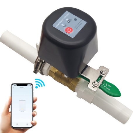 شیر فلکه برقی هوشمند 12V با قابلیت کنترل از طریق Wifi