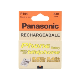 باتری تلفن بی سیم 830mAH مدل P104 مارک Panasonic