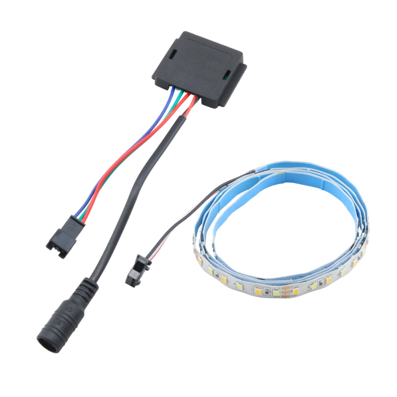 کیت نورپردازی 12v لمسی به همراه ریسه LED طول 1m