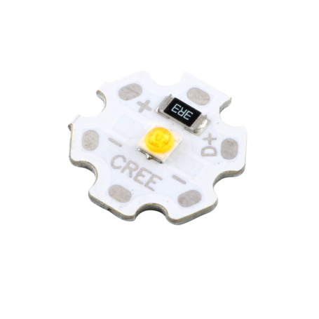 LED CREE نارنجی 5V-3W به همراه هیت سینک