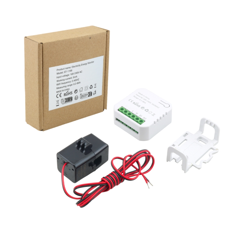 سوئیچ اندازه گیری انرژی هوشمند TUYA مدل ST-1168 دارای ارتباط WiFi