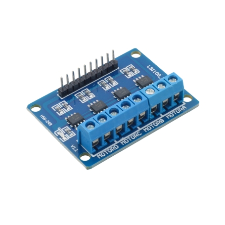 ماژول درایور موتور چهار کاناله H-Bridge برای استپ موتور و موتور DC