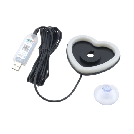 چراغ سوریکاوا RGB نئونی حساس به صدا با ورودی USB دارای اپ طرح Heart