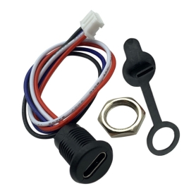 کانکتور USB Type-C مادگی روپنلی با قابلیت انتقال دیتا