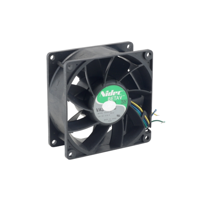 فن 12V-0.55A سه سیمه سایز 9.2x9.2x3.8 مارک Nidec مدل V35453
