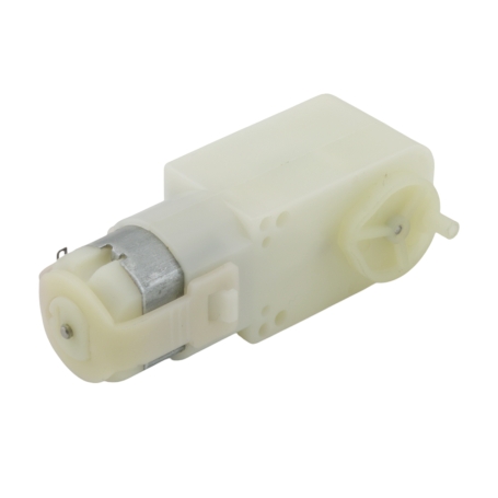 موتور گیربکس پلاستیکی TT دو طرفه Y1:48 50RPM لنگ دار سفید طرح B