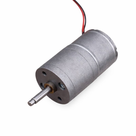 موتور گیربکس 6V-40RPM ZGA25 نسبت 1:217 شفت بلند