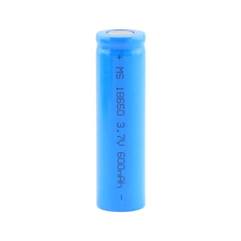 باتری لیتیوم یون 3.7v سایز 18650 600mAh سرتخت