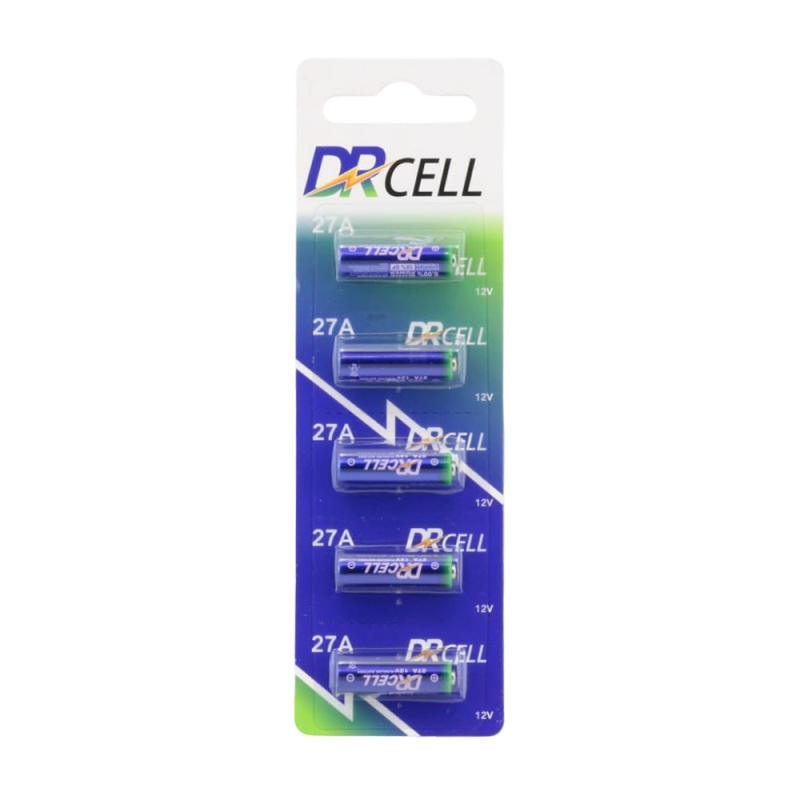باتری ریموتی 12 ولت سایز 27A ورق 5 تایی مارک DrCell