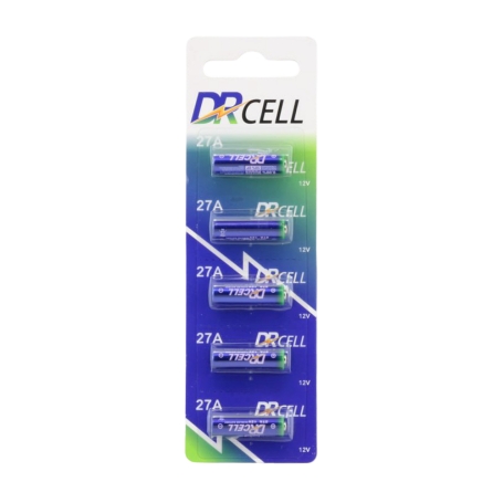 باتری ریموتی 12 ولت سایز 27A ورق 5 تایی مارک DrCell