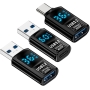 تستر USB TESTER و مانیتورینگ شارژ USB 3.2 به USB Type-C