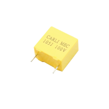 خازن 1uF / 100V MKT مارک Carli