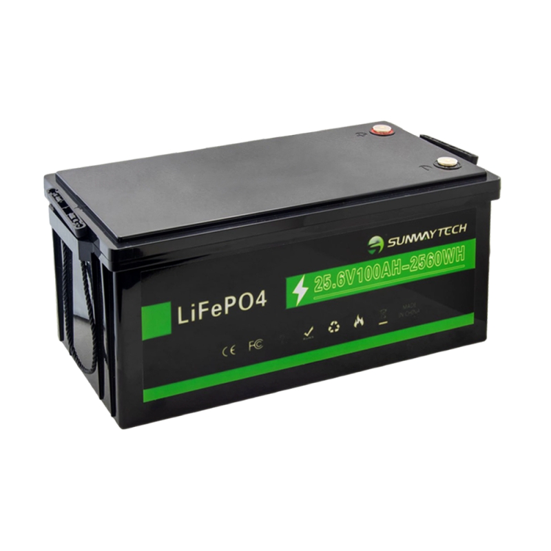 باتری 2.5 کیلووات ساعت LiFePO4 پنل خورشیدی 25.6 ولت 100 آمپر ساعت مارک SUNWAYTECH