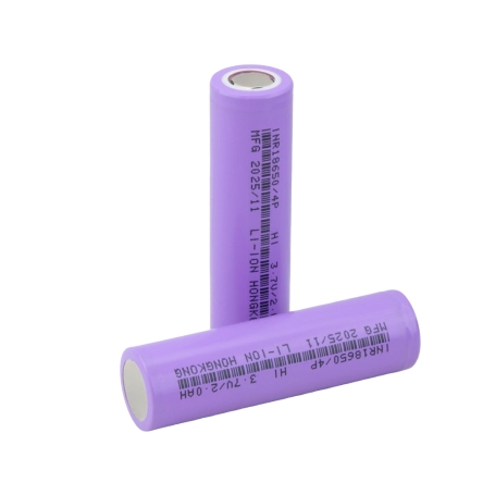 باتری لیتیوم یون 3.7v سایز 18650 سرتخت 2000mAh ضریب جریان 2C مارک HI