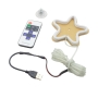 چراغ سوریکاوا نئونی سفید با ورودی USB دارای ریموت کنترل طرح Star