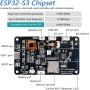 برد توسعه ESP32-S3 دارای نمایشگر 2.8 اینچ با رزولوشن 240x320 پیکسل و تاچ خازنی مدل ES3C28P