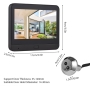 دوربین چشمی هوشمند درب WiFi دارای نمایشگر 4.3 اینچی Tuya مدل RH-PD10