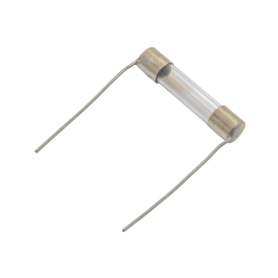 فیوز شیشه ای 5A - 125V پایه دار سایز 5x20