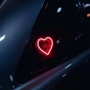 چراغ سوریکاوا RGB نئونی حساس به صدا با ورودی USB دارای اپ طرح Heart