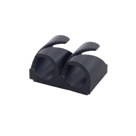 نگهدارنده کابل چسبی دو خانه 3D print طول 20mm