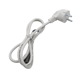 کابل برق کامپیوتری تعمیری 1.1متری سفید با سرسیم روکش دار