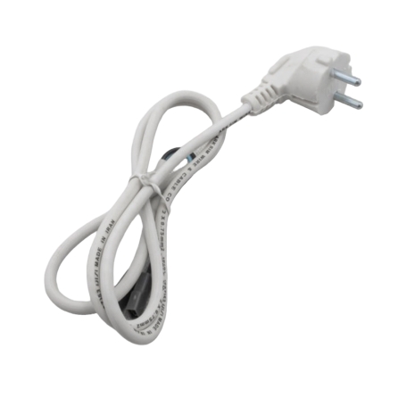 کابل برق کامپیوتری تعمیری 1.1متری سفید با سرسیم روکش دار