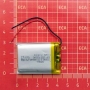 باتری لیتیوم پلیمر 3.7v ظرفیت 800mAh کد 703040