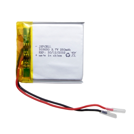 باتری لیتیوم پلیمر 3.7v ظرفیت 250mAh کد 303030