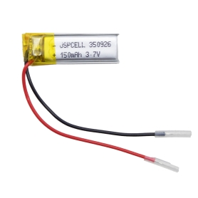 باتری لیتیوم پلیمر 3.7v ظرفیت 150mAh کد 350926