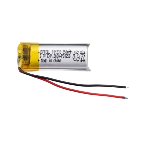 باتری لیتیوم پلیمر 3.7v ظرفیت 350mAh کد 701230