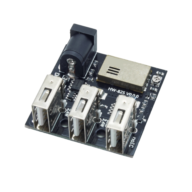 ماژول مبدل DC به DC با 3 خروجی USB و ولتاژ ورودی 5.6 الی 14 ولت مدل HW-825