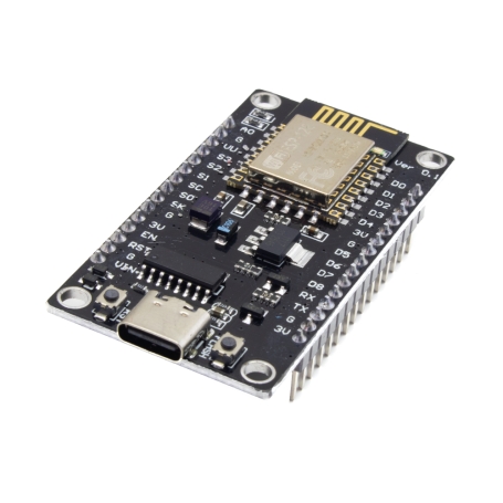 برد توسعه وای فای NodeMCU به همراه ماژول ESP8266-12E دارای کانکتور USB Type-C