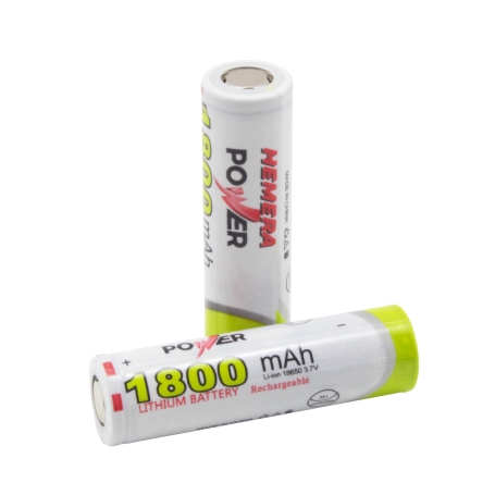 باتری لیتیوم یون 3.7v سایز 18650 1800mAh سرتخت مارک ULTRA POWER