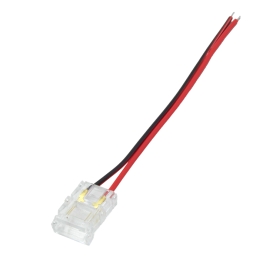 کانکتور ریسه LED نواری 180 درجه سایز 10mm سیم دار