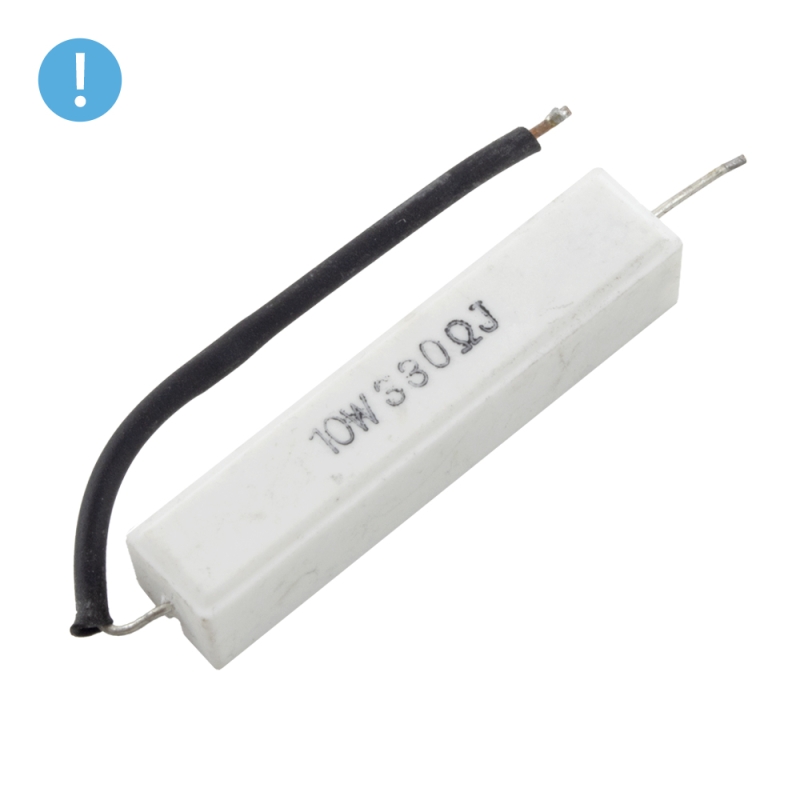 مقاومت آجری 330 اهم 10W