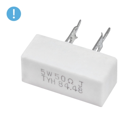 مقاومت آجری 50 اهم 5W پکیج CPR05